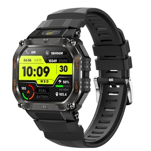 HT34 Không Thấm Nước 3ATM Smartwatch Thể Thao Tập Thể Dục Tracker Vòng Đeo Tay Thông Minh Cho Nam Giới Phụ Nữ Trả Lời Cuộc Gọi Silica Gel Huyết Áp Trái Tim - Product Image 1