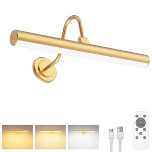 Lámparas de Pared LED Tricolores con Interruptor Táctil, Regulables, de Hierro, para Interiores, Nuevas, con Carga y Sin Cables, para Sala de Estar - Product Image 1