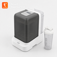 Laveuse-sécheuse compacte pour gobelets de protéines pour enfants, réservoir d'eau de 2,6 L, compatible lave-vaisselle pour couvercles, pailles, joints et accessoires de mélange