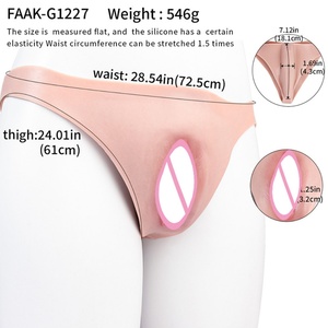 FAAK Nouveau string pour hommes, culotte de travestissement avec faux vagin en silicone pénétrable, sous-vêtements, jouets sexuels pour hommes sissy - Product Image 2