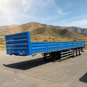 Semi-remorque à 3 essieux à bas prix, semi-remorque à ridelles robuste pour le <span class=keywords><strong>transport</strong></span> logistique de marchandises en vrac - Product Image 6