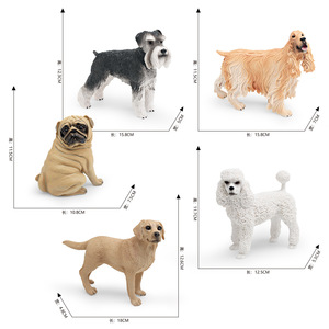 Lelewu simulación mascota animal modelo Pug perro <span class=keywords><strong>Schnauzer</strong></span> caniche Labrador americano <span class=keywords><strong>Cocker</strong></span> Spaniel Decoración - Product Image 4
