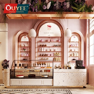 Étagère de présentation de chocolat au design de comptoir tendance, décoration de confiserie, design d'intérieur de confiserie pour le sucre - Product Image 1