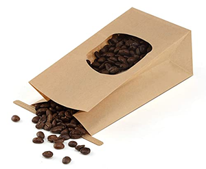 Bolsa de papel Kraft impermeable con estampado personalizado, soporte con cierre de cremallera, bolsa de embalaje para granos de café, comida para mascotas, secado bueno - Product Image 3