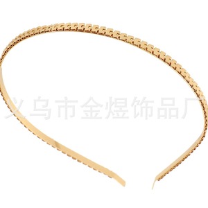 Metal <b>Headband</b> Wave Pattern <b>Thin</b> Design Daily Wear Women's Hair Accessory Jinhua Origin HB0017018 - Product Image 3