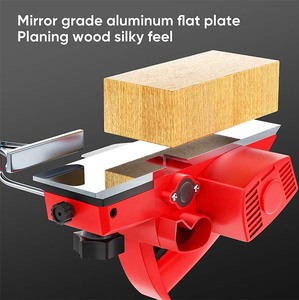 Cepilladora eléctrica <span class=keywords><strong>de</strong></span> <span class=keywords><strong>carpintero</strong></span>, portátil para trabajo en el sitio, mangos amortiguadores para reducir la fatiga del operador - Product Image 4