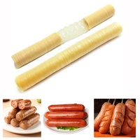Boyaux de saucisses en collagène de qualité alimentaire Halal, calibre 15mm, 16mm, 18mm, 20mm, 21mm, 22mm, 25mm, 26mm, 28mm, 30mm, 32mm, 36mm, 38mm