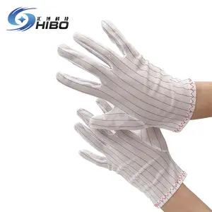 Antistatic ESD Lint free glove for electronic production line/Antistatic gloves