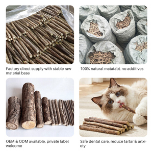 Bastoncini di Silvervine Ecologici per Gatti, con Logo Personalizzato, Sicuri da Masticare, Stimolanti la Salivazione, Bastoncini di Matatabi per Gattini, Giocattolo per Gatti con Catnip - Product Image 3