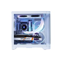Étuis d'ordinateur de jeu mi-tour populaires RGB Micro ATX PC en alliage d'aluminium CPU Cabinet Pc Gamer Computer Case