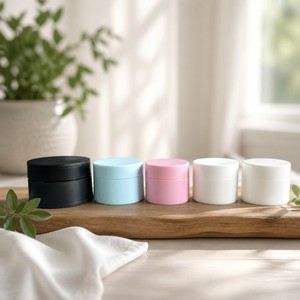 Tarro de Crema de Doble Capa de PP, 5g, 15g, 20g, 30g, 50g, Mate, Rosa, Azul, Negro, Blanco, Envase de Plástico Dúplex para Ungüento, Venta al por Mayor, a Granel, de Fábrica - Product Image 1