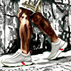 Chaussures décontractées pour hommes en <span class=keywords><strong>cuir</strong></span> véritable avec logo personnalisé, rehaussantes, respirantes, en maille, style papa, avec absorption des chocs pour la marche - Product Image 5