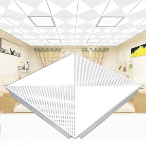 Plafond en aluminium métallique, isolation thermique architecturale, dalles de plafond en aluminium 60x60, faux plafond suspendu pour la décoration - Product Image 1