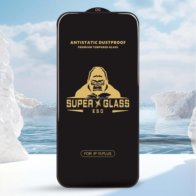 ESD OG Dust Proof 9H 2.5D HD Anti-Static Shock Proof Waterproof 93% Transparent Premium Mobile Tempered Glass Screen Protector
