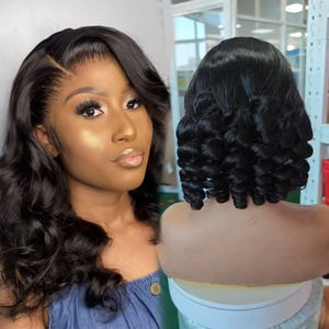 Nuevo Estilo de Cabello Virgen Fumi Pixie Rizado en Paquetes, Doble Trama, Alta Calidad, Largo y Elástico, Pelucas Rizadas de Vietnam - Product Image 3