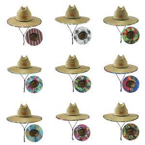 ソーブレロワイドブリムストローレディースサンハットビーチライフガードハット麦わら帽子男性用カスタムロゴ付き2025 - Product Image 5