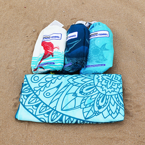 Sinh thái nhà máy bán hàng kép kết cấu sợi nhỏ da lộn đảo ngược bãi biển khăn chống vi khuẩn nhanh chóng khô biểu tượng tùy chỉnh cho bãi biển hồ bơi - Product Image 3