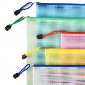 Pochettes en maille format A4 pour jeux de société et puzzles, pochettes à fermeture éclair imperméables pour documents - Product Image 4