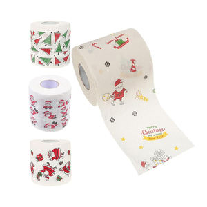 Produsen Servilletas De Paper Toilettenpapier Natal dicetak <span class=keywords><strong>2</strong></span> lapis kertas Toilet Virgin bubur kayu - Product Image 6