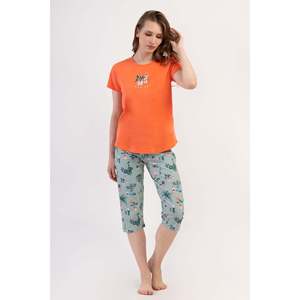 Combinaison de nuit ovale à manches courtes et col rond pour femme - Product Image 4
