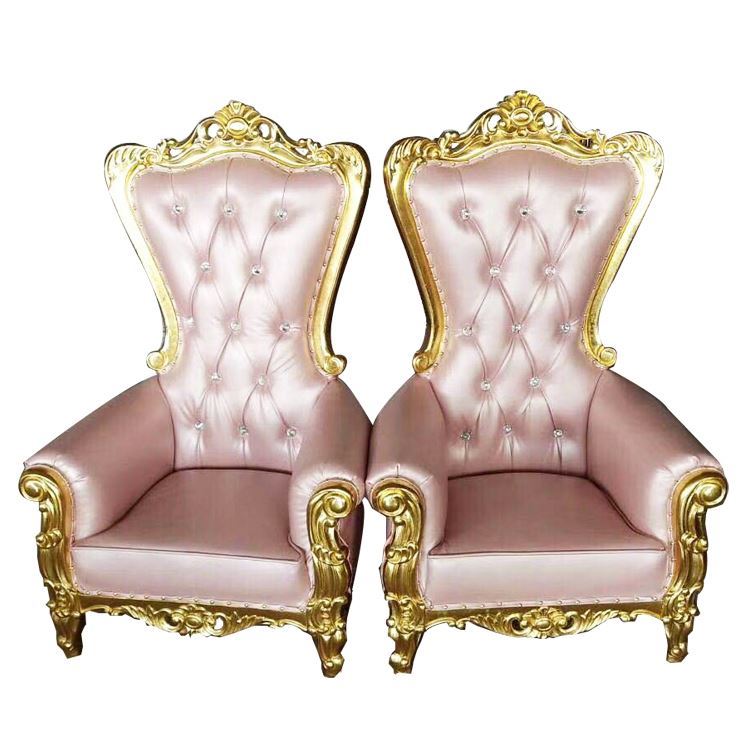 Meubles Haut Trône 5 Étoiles Hôtel Événement Royal Vente Clair En Plastique Moderne Mariage Roi Et Reine Chaises