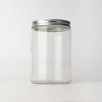 Grand pot de stockage en verre sans Bpa de 500ml 1000ml pour aliments liquides avec étiquette personnalisée