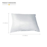 Protecteur d'oreiller en vinyle blanc avec fermeture éclair, taie d'oreiller hypoallergénique de g