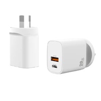Cargador Rápido de Viaje PCBA Global, PD20W/30W de Alta Potencia, Compatible con Enchufes EU/US/UK/AU e Intercambiable, Carga Rápida Inteligente y Portátil