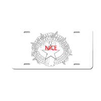 Plaque d'immatriculation décorative en aluminium personnalisée avec motif Saipan, élégante, pour voiture, moto et décoration murale de garage