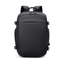 Tas Ransel Oxford Hitam Fashion Unisex Anti Maling Kapasitas Besar Ringan Kompartemen Laptop Pegangan Lembut-Tahan Air