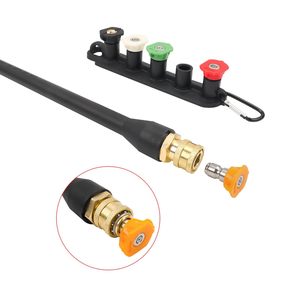 Pistolet de lavage haute pression 40,6 cm (16 pouces) avec débit réglable, adaptateur pour pistolet à eau de lavage de voiture, buse en plastique - Product Image 2