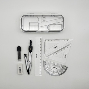 Ensemble de traçage Morning Light : Compas, règle et 16 outils de dessin en métal pour étudiants et examens - Product Image 4