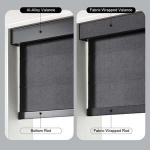 Sun Shade Waterproof WiFi App Double Layer Built-in Plain French Window Butterfly Blind Blackout Fabric Motorized Shade - Product Image 2