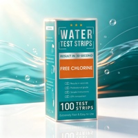 Tiras reactivas de cloro residual de 0-2000 mg/L, tiras reactivas de cloro libre para agua, para escenarios de desinfección intensiva comercial, OEM