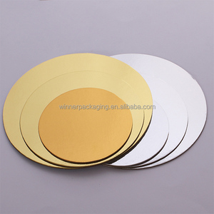 Planches à gâteaux personnalisées de haute qualité rondes imprimées gâteau papier plateau en <span class=keywords><strong>carton</strong></span> gâteau planches à papier assiette pour boulangerie - Product Image 1