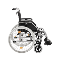 Jumao nouveau fauteuil roulant manuel en aluminium avec dossier rabattable avec accoudoir réglable en hauteur