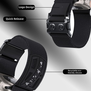 Cinturino Elastico in Nylon per <span class=keywords><strong>Apple</strong></span> <span class=keywords><strong>Watch</strong></span> Ultra 2 <span class=keywords><strong>Serie</strong></span> 10, Design Shield, Cinturino Sportivo Estensibile - Product Image 2
