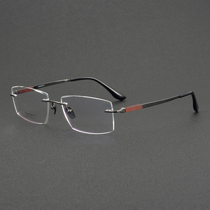 H2378 משקפיים sandalwood משקפיים מסגרת אופטית טהור משקפי טיטניום משקפיים מסגרת מסגרת מכירה חמה גברים נשים משקפיים - Product Image 3