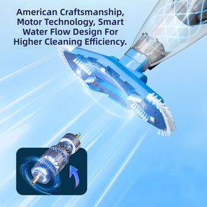 <span class=keywords><strong>Robot</strong></span> aspirateur de <span class=keywords><strong>piscine</strong></span> portable avec étanchéité IPX8 et capacité de filtration de 1,8 L pour les étangs à tortues et les bassins à poissons - Product Image 3