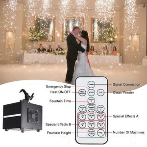 جهاز التحكم اللاسلكي من iracelite يعلق رأسًا على عقب الألعاب النارية الباردة شرارة استخدام السلامة داخلي شلال الزفاف الشلال البارد - Product Image 2