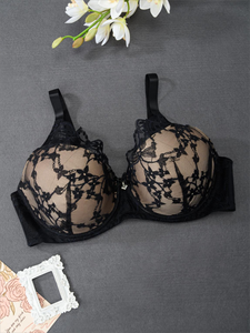 Nuovo <span class=keywords><strong>Reggiseno</strong></span> Elegante Plus-Size da Donna con Ferretto e Bordo in <span class=keywords><strong>Pizzo</strong></span>, Taglia Coppe Grandi 110E - Product Image 6