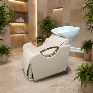 Moderna y Sencilla Estación de Lavado de <span class=keywords><strong>Cabello</strong></span> Reclinable <span class=keywords><strong>para</strong></span> Peluquería y Salón de Belleza, <span class=keywords><strong>Silla</strong></span> de Champú con Lavabo de Cerámica - Product Image 5