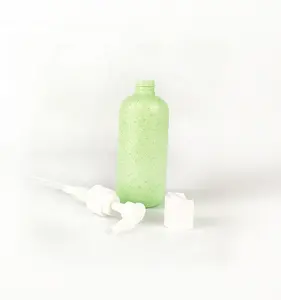 250ml buğday samanı biyoçözünür malzeme losyon pompa şişesi döner kapaklı şişeler çevre dostu serigraf şampuan cilt bakımı ambalaj