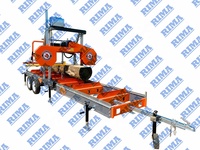 Machine de sciage de bois Rima, machine forestière, moteur à essence, scie à ruban multi-bois, scie à bois portable
