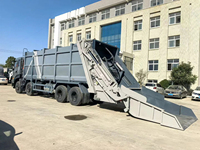 Camion compacteur à ordures de 38 mètres cubes à haute efficacité, fourni directement par l'usine chinoise, avec une grande benne surélevée