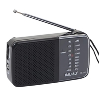Neues Design Kleiner Transistor-Multiband-AM/FM-Tragbarer Radiomonitor Schwarz Kurzwellenempfänger mit Eingebautem Lautsprecher
