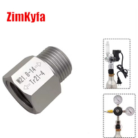 Adaptateur de régulateur en alliage d'aluminium W21.8 pour bouteille de CO2 Sodastream TR21-4, aquarium, brassage domestique, fût de bière, outils pneumatiques