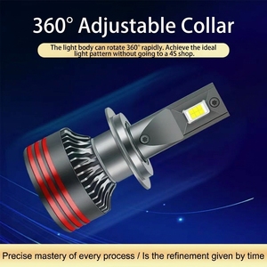 Faros LED Exclusivos para Automóvil, 120W de Alta Potencia, Ultra Brillantes, 12V, 12,000 Lúmenes, Modificación H1 H4 H7 9005 H8 <span class=keywords><strong>H9</strong></span>, Ajuste Universal - Product Image 3