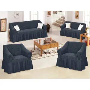 Supplier furniture protector reclining 3 seater spandex elastic couch chair sofa cover stretch slipcover