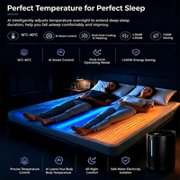 Colchoneta Termostática Inteligente para Aliviar las Sudaderas Nocturnas, Sábana Calefactora y Refrigerante Portátil para Viajes y Autocaravanas